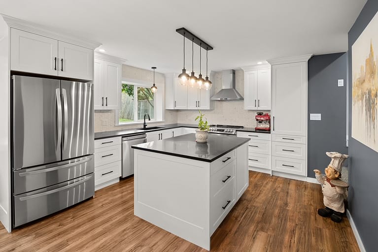 Full kitchen cabinet remodel in Victoria